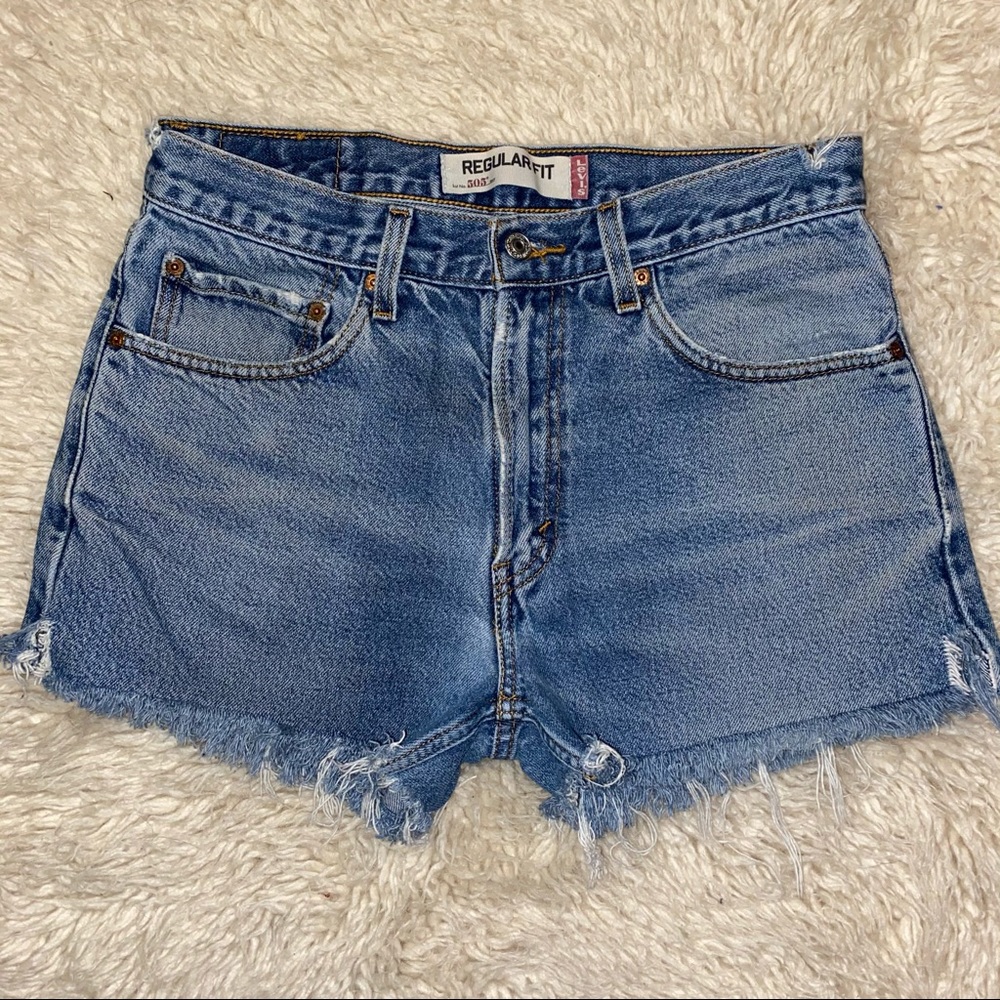 Levi’s vintage 505 high waisted Jean shorts